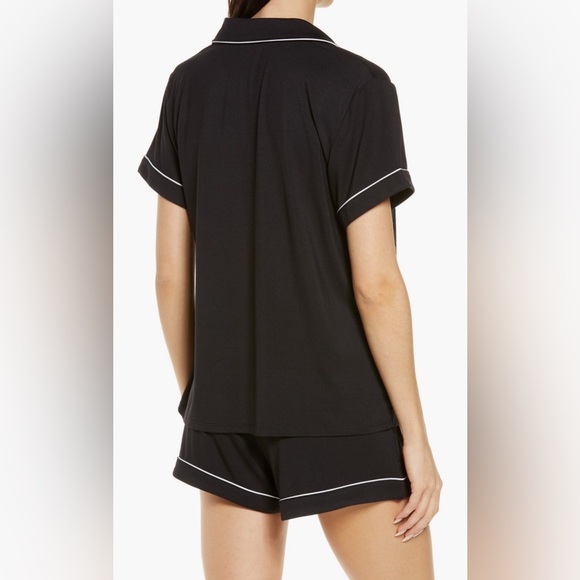 Nordstrom Moonlight Eco Short Pajamas - Black - Picture 2 of 10